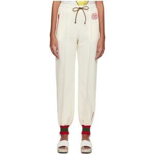 Gucci GG Patch Web Striped Stretch Jersey Tapered Track Pant Jogger SM